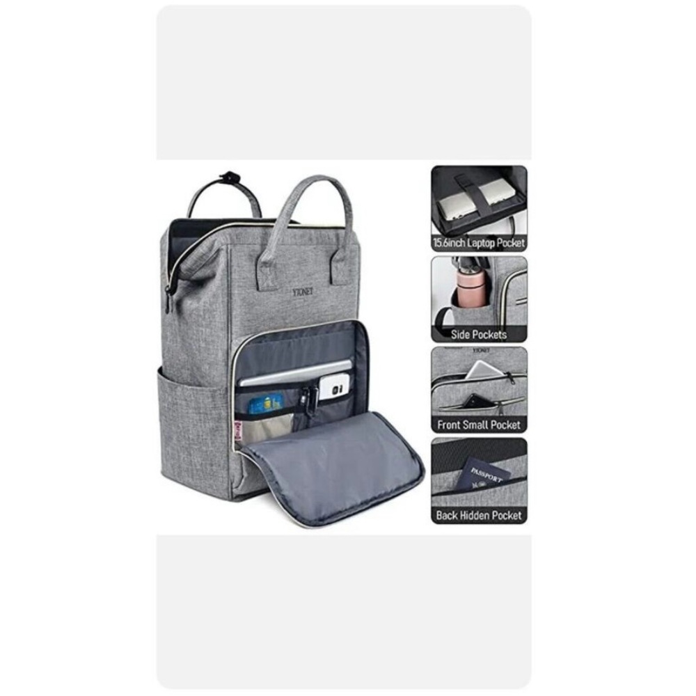 Ytonet Laptop Backpack with USB Port and RFID Pouch